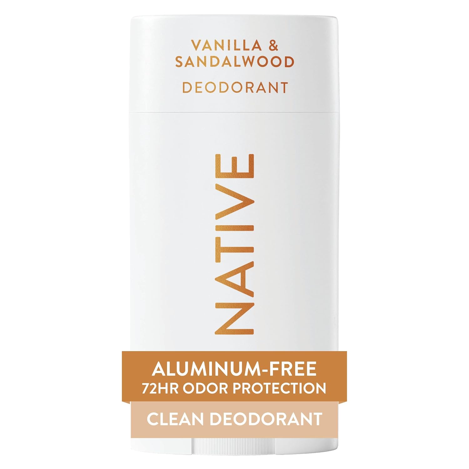 Native Deodorant Contains Naturally Derived Ingredients, 72 Hour Odor Control, Deodorant for Women and Men, Aluminum Free, Vanilla & Sandalwood 2.65oz
