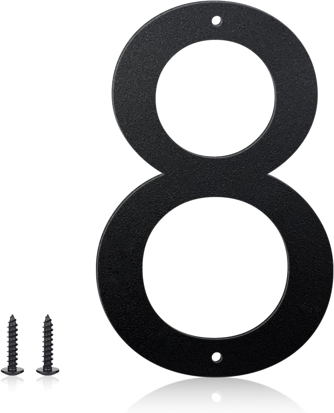 12 Inch House Numbers and Metal Letters for Outdoor Signs, House Numbers for Outside, Aluminum Address Letters and Numbers for Door, Mailbox, Garden, Perfect for Home or Office (Number 8)