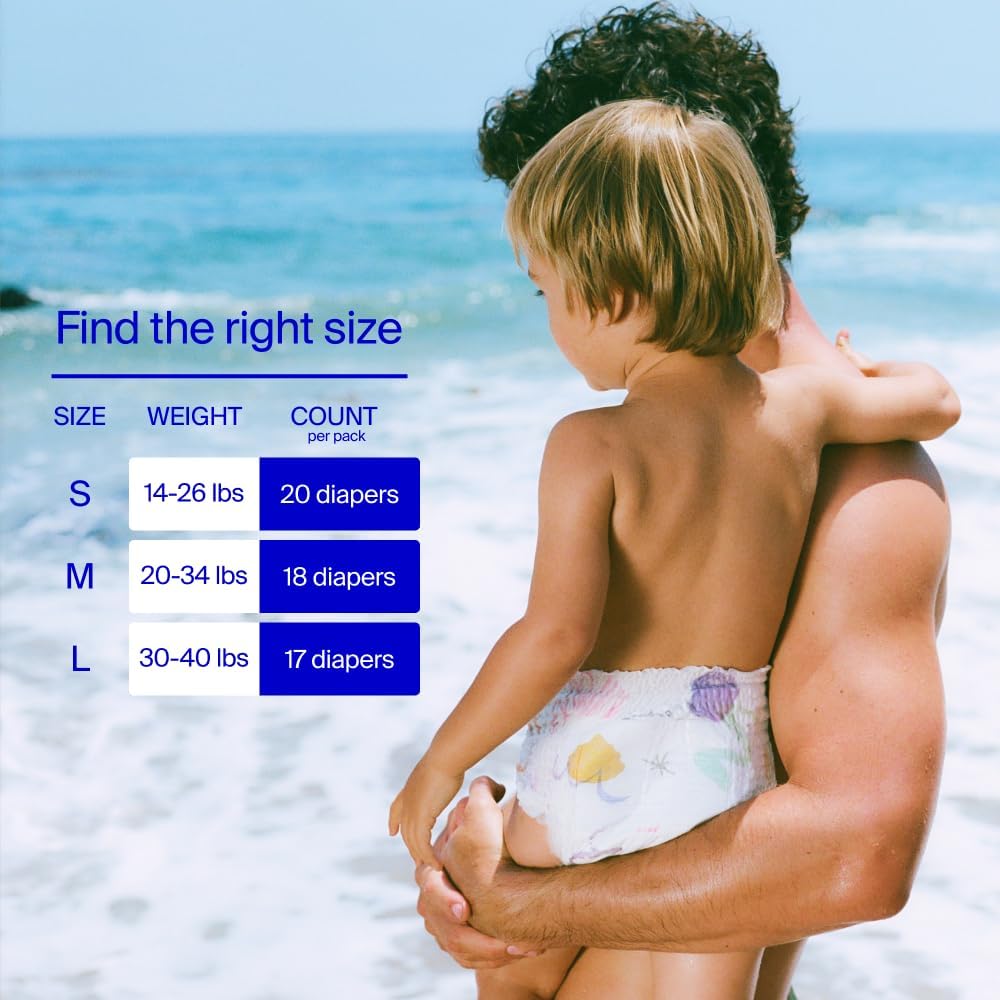 Coterie Baby Swim Diapers, Size Medium (20-34 lbs), 2-Pack