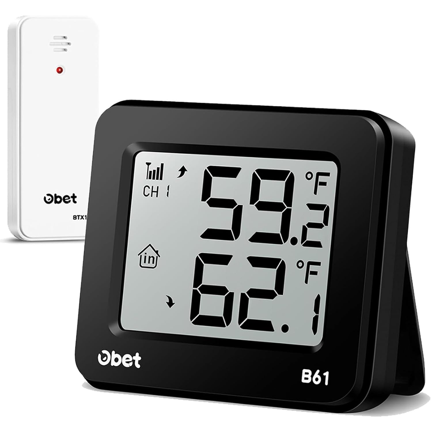 Indoor Outdoor Thermometer Wireless 500 FT Outdoor Thermometer with Sensor