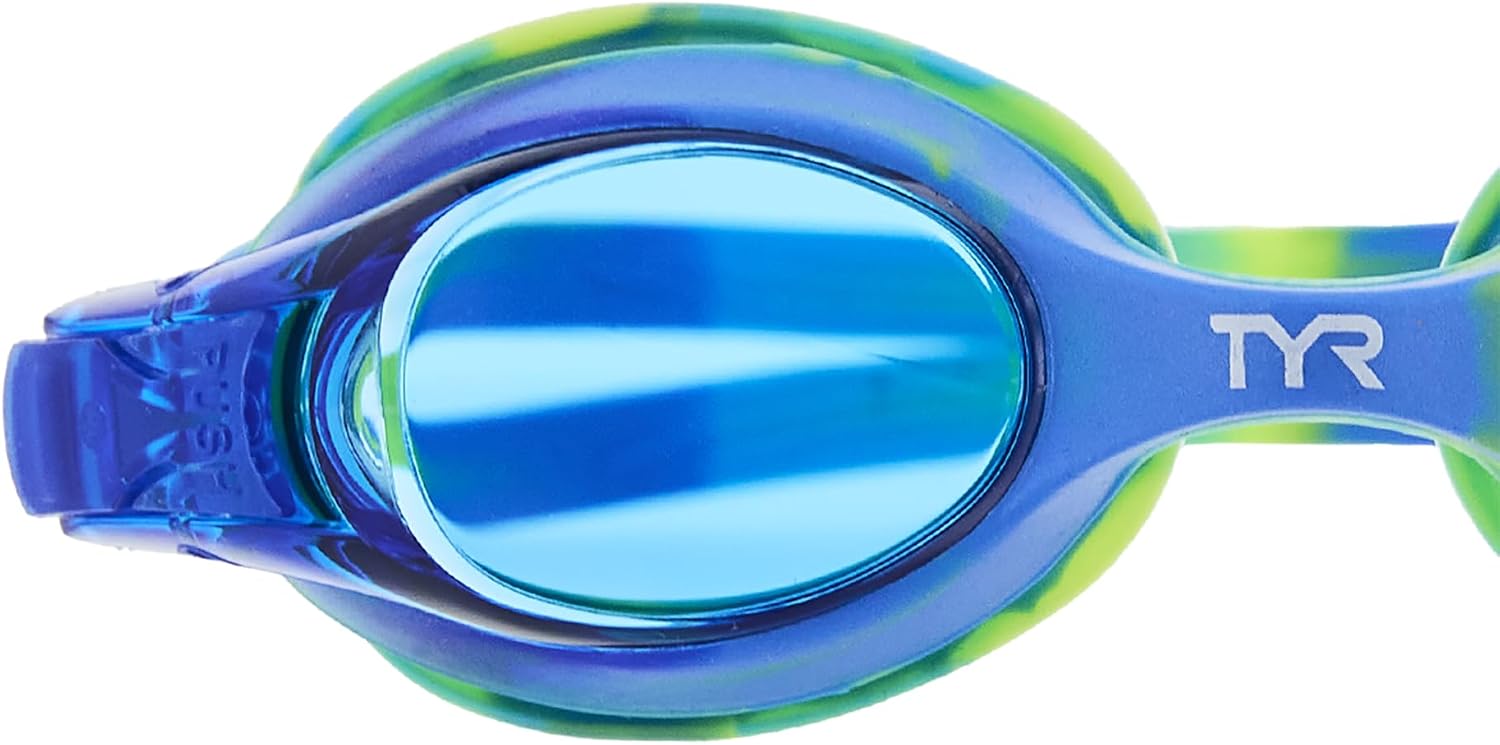 TYR Kids' Swimple Goggles - Colorful Swim Goggles for Beginners