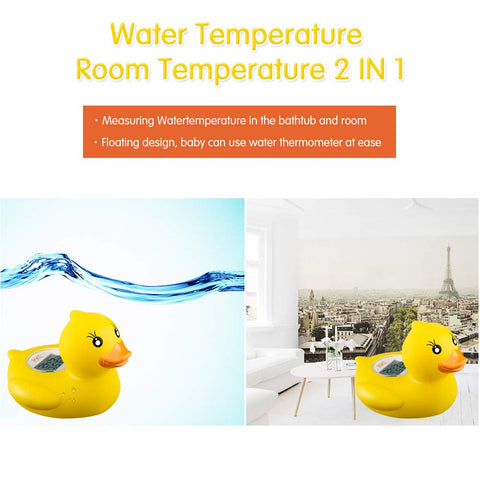 b&h Baby Bath Thermometer, Safety Water Temperature Monitor, Lady Duck