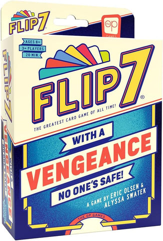 Flip 7: with a Vengeance, Addictive Press Your Luck Game, New Special Action Cards & Negative Modifiers, Sequel to the Classic Fast-Paced, Easy to Teach Card Game: Flip 7, from The Op Games, Ages 8+