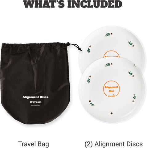 WHYGOLF Alignment Discs & Padded Golf Alignment Rods