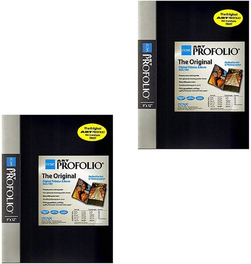 Itoya Art Profolio Storage/Display Book 9 in. x 12 in. 24 [Pack of 2 ]