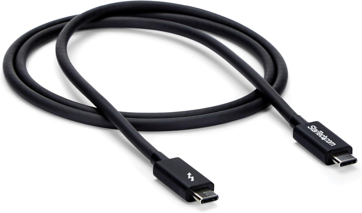 StarTech 3.3ft/1m Passive Thunderbolt 3 Cable 20Gbps, 4K60, 100W, Certified