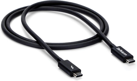 StarTech 3.3ft/1m Passive Thunderbolt 3 Cable 20Gbps, 4K60, 100W, Certified