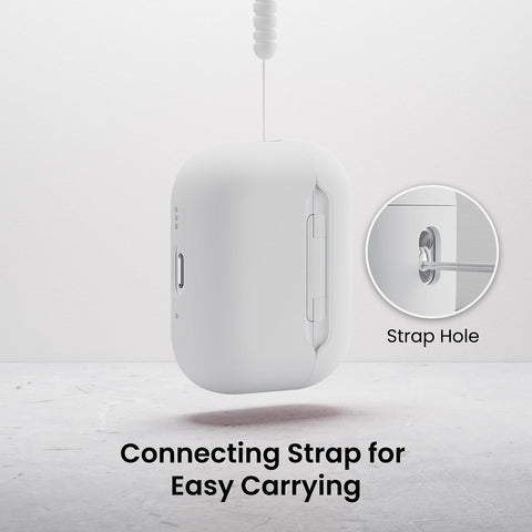 ORNARTO for AirPods Pro 3 Case, Hybrid Silicone, White