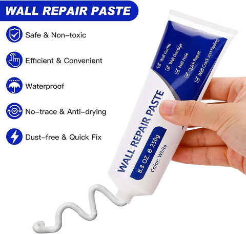 Drywall Repair Kit – Wall Repair Paste for Cracks & Holes 8.8 OZ