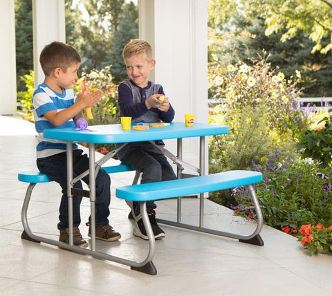 LIFETIME Kids Picnic Table, 35 Inch, Blue