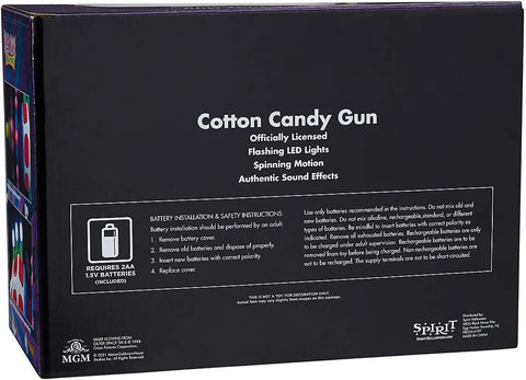 Spirit Halloween Cotton Candy Gun - Killer Klowns from Outer Space, Unisex Adult, One Size Fits Most Standard, Multicolor
