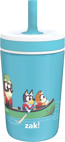 Zak Designs Bluey Kelso 12oz Stainless Steel Leak-Proof Toddler Straw Cup