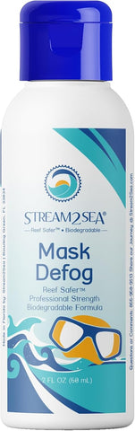 STREAM 2 SEA Reef Safe Anti-Fog Spray for Swim Goggles, Snorkel, Scuba & Ski Masks – Defogger for Diving, Snorkeling – 2Fl Oz