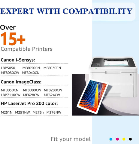 HaloFox Compatible Toner Replacement for Canon 131 131H Toner|5 Pack