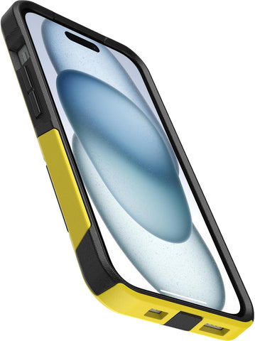OtterBox iPhone 14 & iPhone 13 (Only) - Commuter Series Case - Night (Black & Yellow) - Slim & Tough - Pocket-Friendly - with Port Protection - Non-Retail Packaging