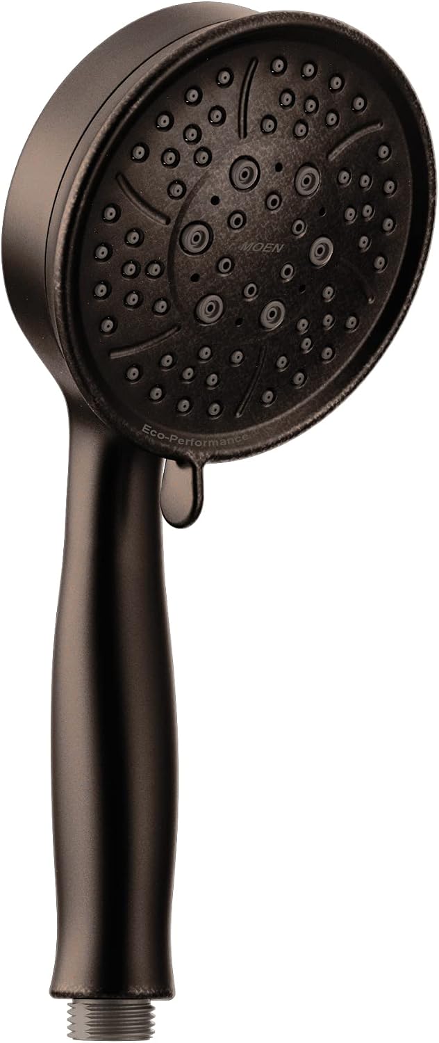 Moen Oil Rubbed Bronze Replacement 4-Function Eco-Performance Handheld Showerhead, 164927ORB