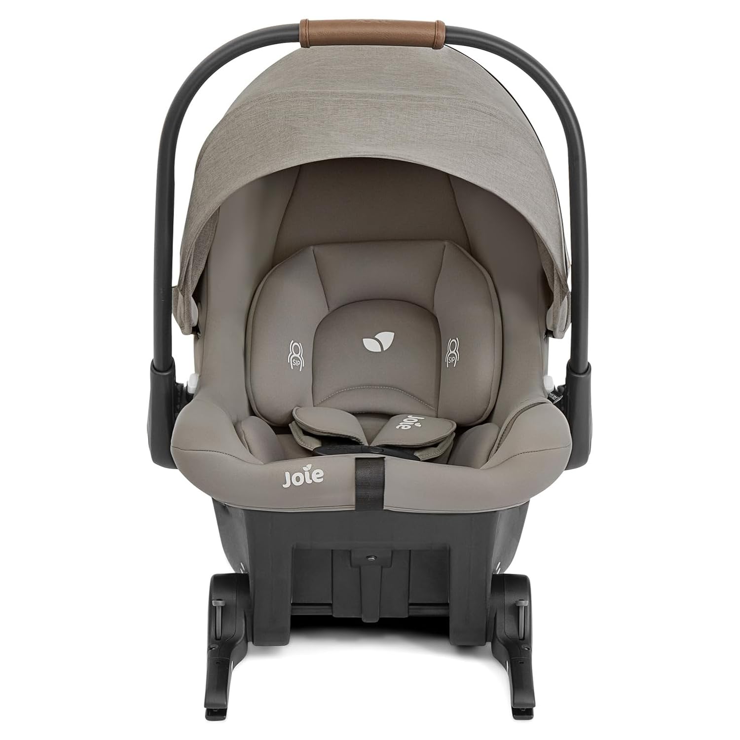 Joie Mint Latch Baseless Infant Car Seat – Lightweight, Built-in Rigid Lower Anchor Attachments and Side-Impact Protection – No Base Installation Required, Travel-Friendly Design (Dove)