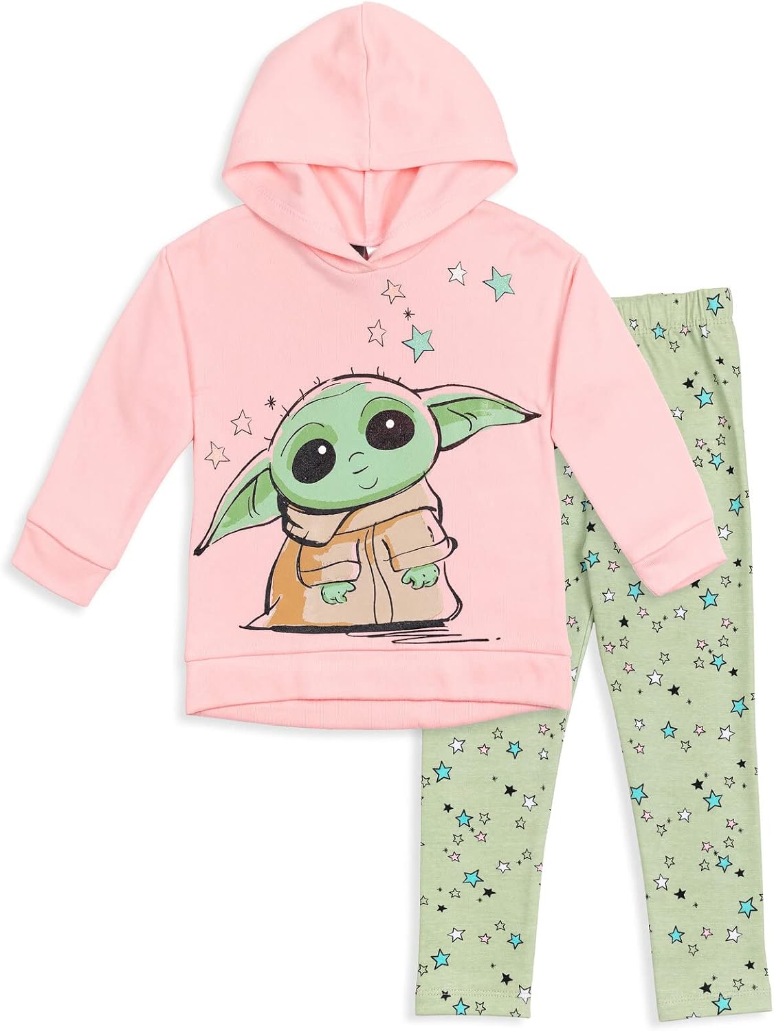 STAR WARS The Mandalorian The Child Girls Pullover Hoodie and Leggings Outfit Set Infant to Big Kid