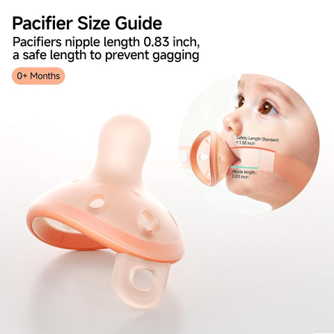 Garkoko Breast-Like Baby Pacifier for Newborns Breastfed Babies 0-6 Months