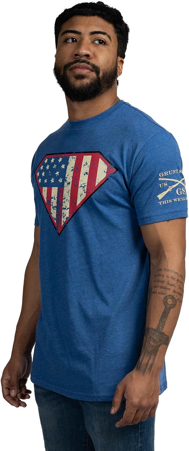 Grunt Style Super Patriot Men's Graphic Tee