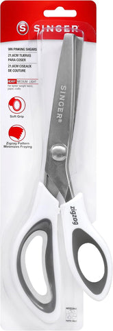 SINGER 9" Pinking Shears, Stainless Steel No-Fray Zigzag Edge