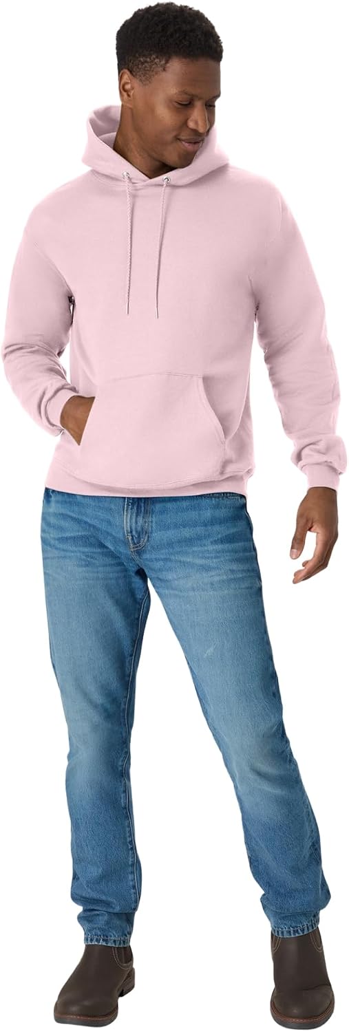 Hanes Men's Hoodie - EcoSmart Fleece Hooded Sweatshirt for Men & Women - Midweight Fleece - Big & Tall Available