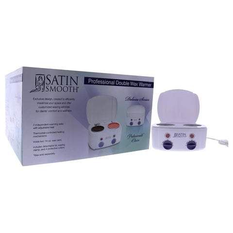 Satin Smooth Double Wax Warmer – Dual Pot Wax Heater for Hair Removal & Waxing Treatments, Salon & At Home Use