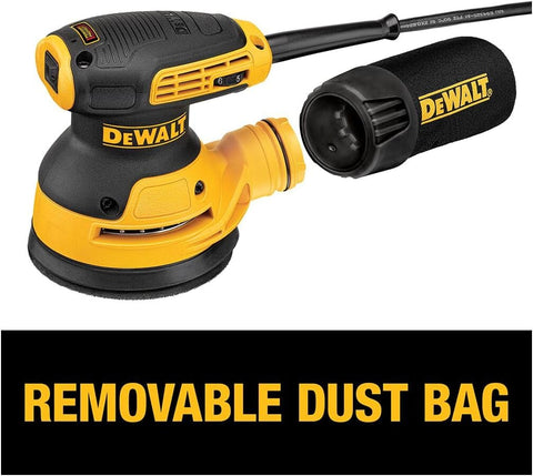DEWALT Random Orbit Sander, Variable Speed, 5-Inch (DWE6423), Power Source Corded Electric