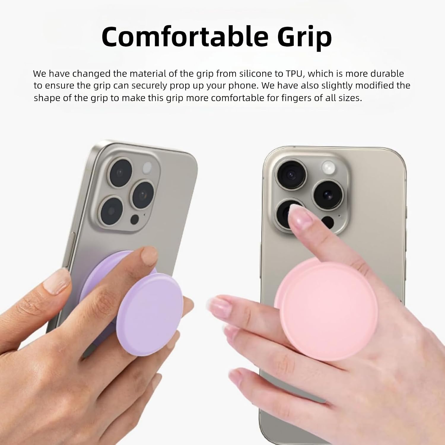 Grippopso for Magsafe Ring Grip, Magnetic Phone Grip Holder, Pink
