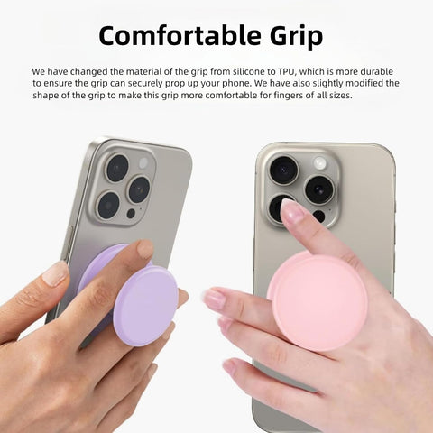 Grippopso for Magsafe Ring Grip, Magnetic Phone Grip Holder, Pink