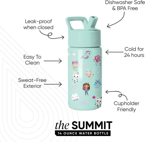 Simple Modern Gabby's Dollhouse Kids Water Bottle & Toddler Cup | 14oz