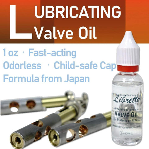 Libretto Trumpet (Cornet) All-Inclusive Care Kit w/Instructions: Valve Oil+Slide Grease+Cleaning Cloth+Mouthpiece/Valve/Bore Brushes, Giftable Handy Case, Time to Clean & Extend Life of Your Trumpet!