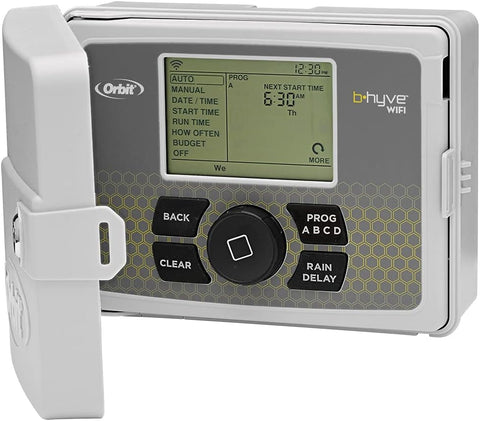 Orbit B-hyve Smart Indoor/Outdoor Sprinkler Controller - 12-Zone - App Controlled Smart Controller with Custom Irrigation Schedules - Weatherproof Multi-Zone Sprinkler System - 57950