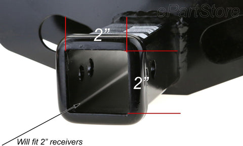 USA American Flag Metal Hitch Cover (Fits 2" Receivers, Black & Chrome with Thin Blue line)
