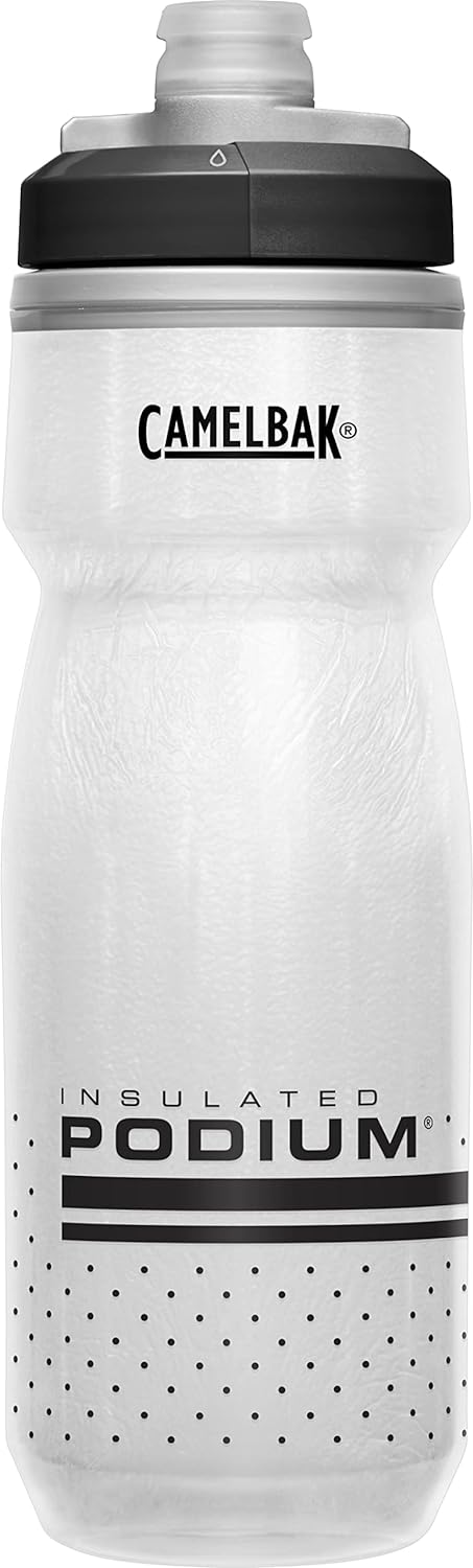 CamelBak Podium Chill Water Bottle 21oz, White/Black