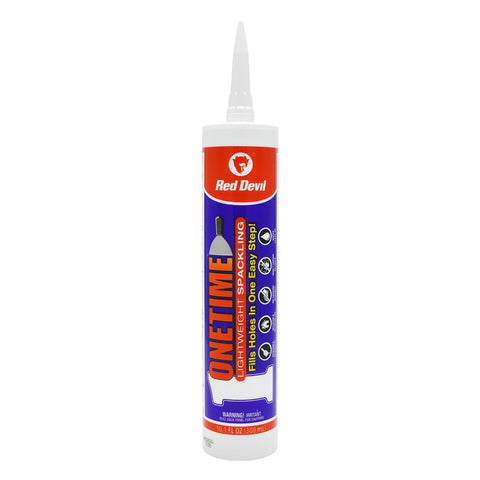 Red Devil 0550 Onetime Lightweight Spackling, 10.1 oz. Cartridge, White, 1 Pack