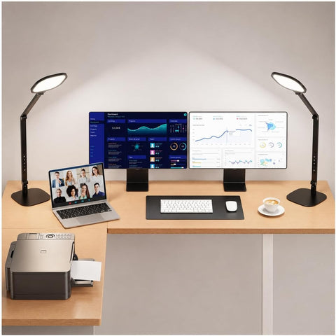 LitONES LED Desk Lamp for Home Office, Soft Edge-lit Design - Modern Style