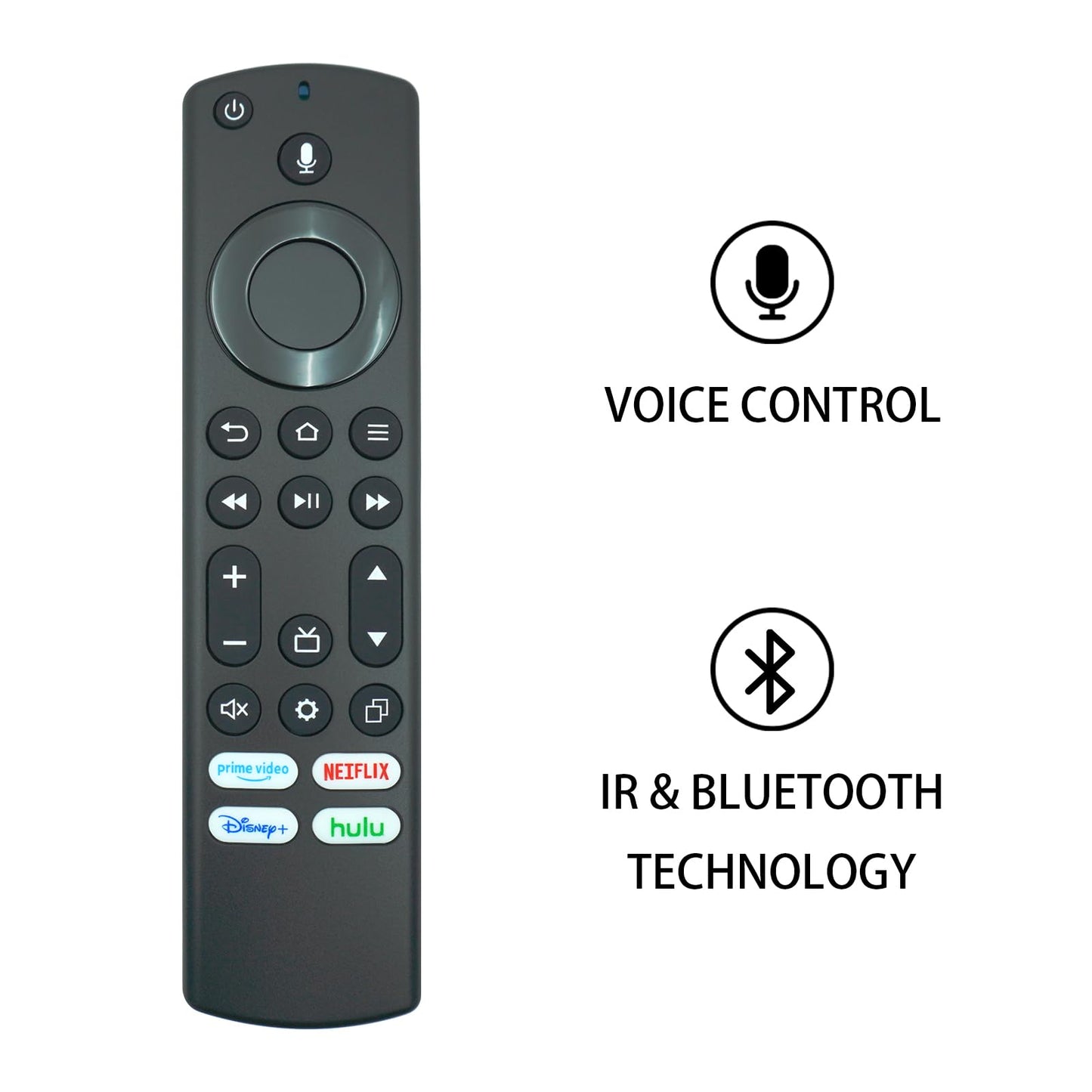 IDGPUW Replacement Voice Remote for Insignia, Toshiba or Pioneer Smart TVs, Requires Compatible Fire Smart TV