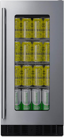 Summit Appliance 15" Beverage Center, Stainless Steel - ASDG1521