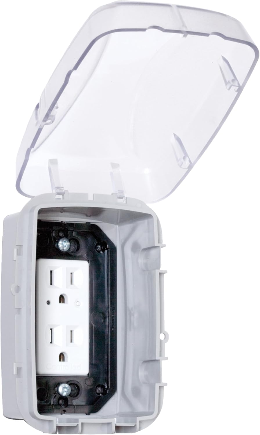 Intermatic WP3100C Weatherproof Outdoor Electrical Outlet Cover,Single-Gang
