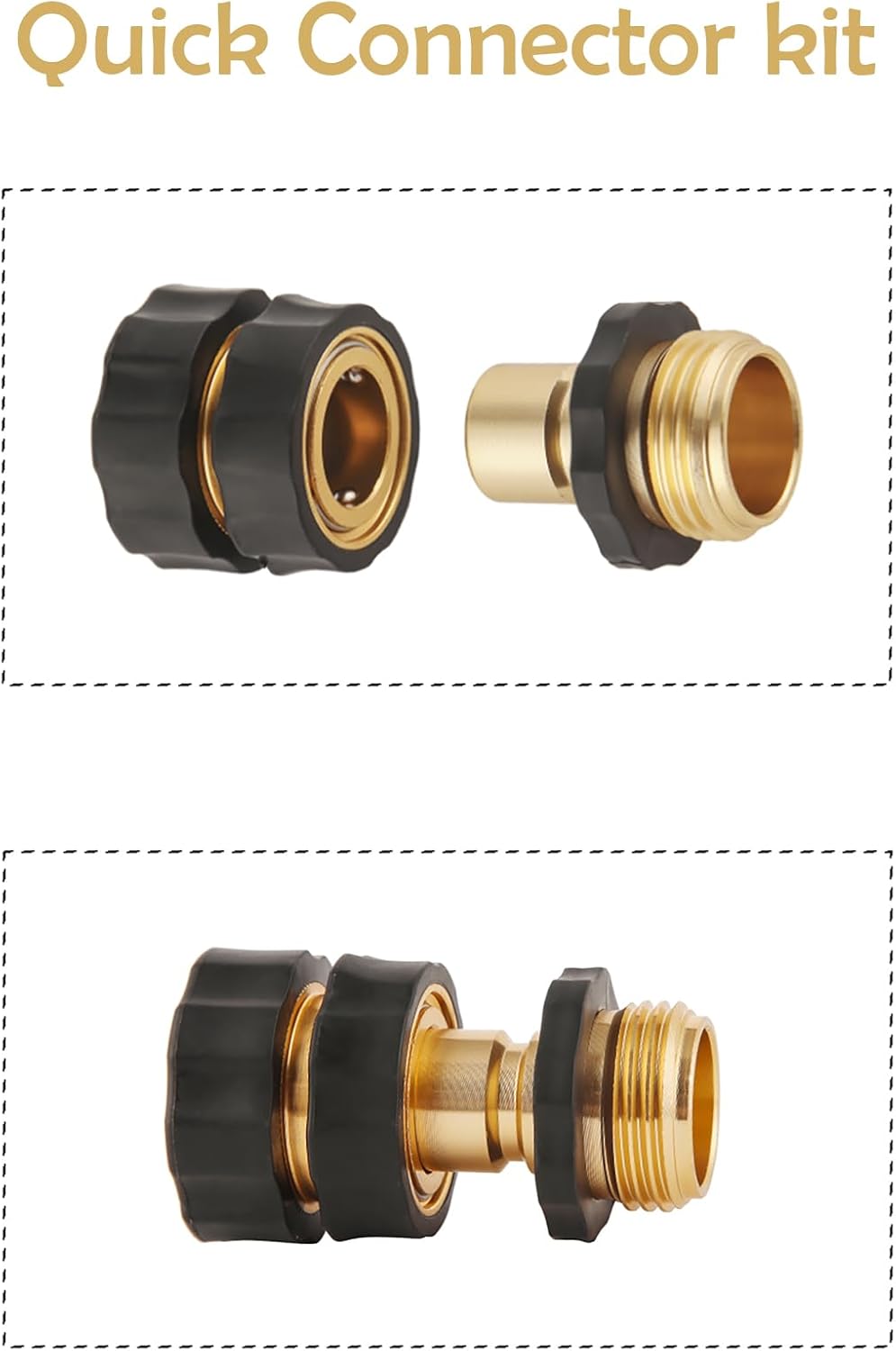 BILAL 12 Piece Quick Connect Hose Fittings for Garden Hose Quick Connector