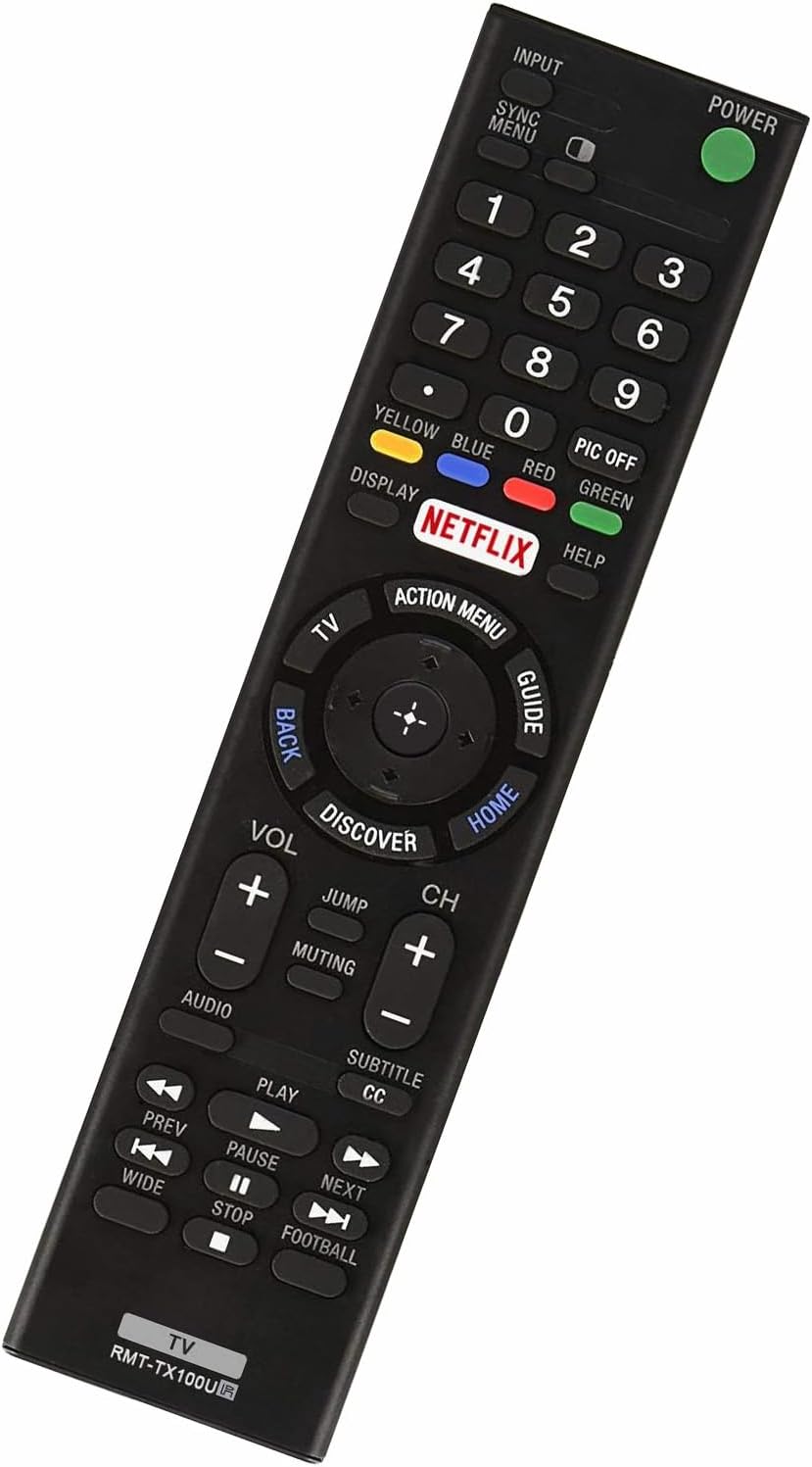 RMT-TX100U Universal Remote Control for Sony-TV-Remote All Sony LCD LED HDTV Smart bravia TVs - No Setup Needed