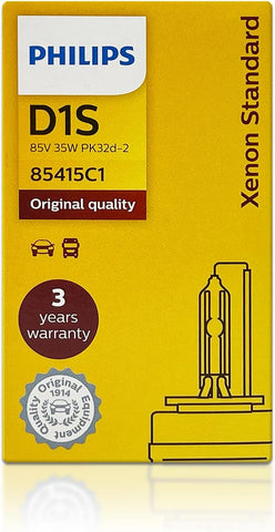 2 x PHILIPS D1S x 1 BULB 85415 C1 85V 35W PK32d-2 DOT OEM HID Headlight