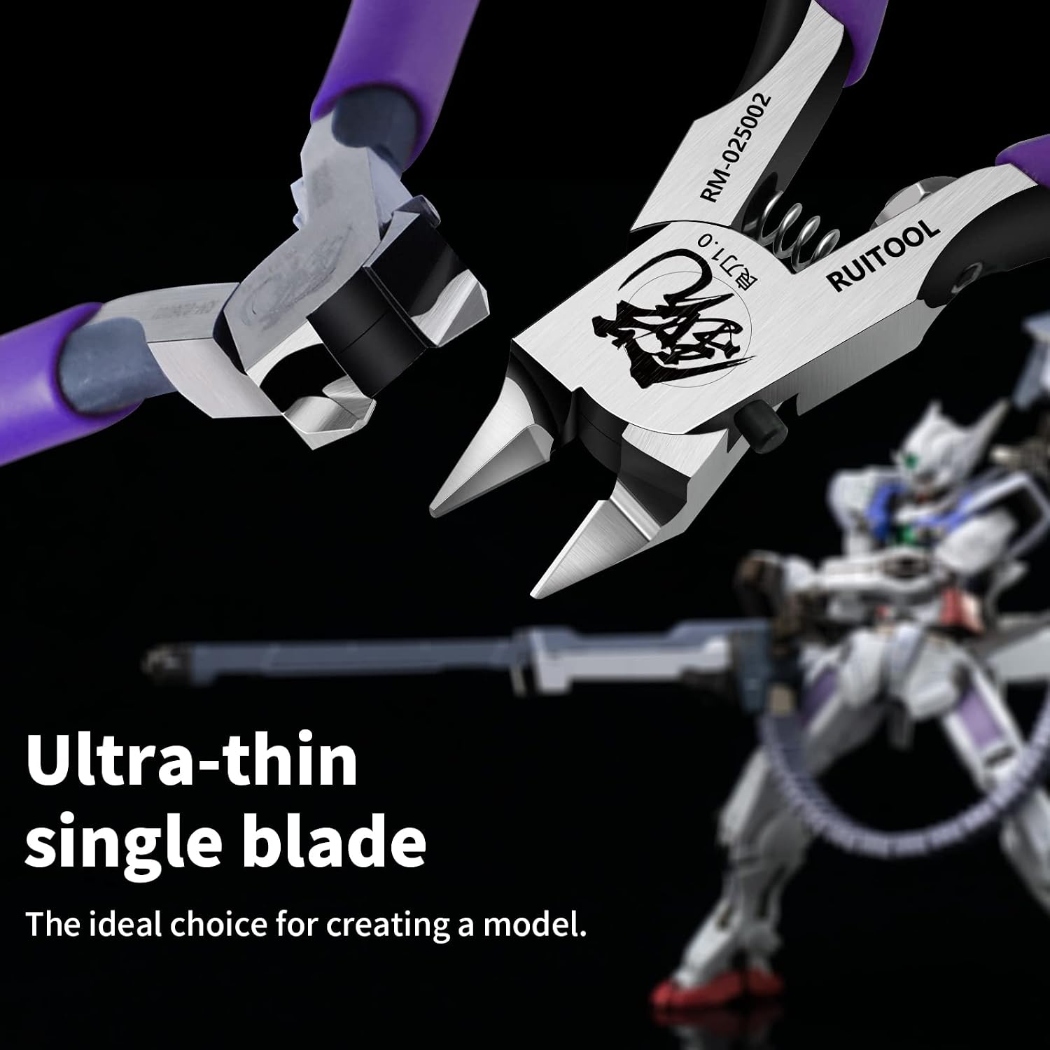 RUITOOL Model Nippers for Beginners, 4.7" Single Blade Nipper for Gunpla