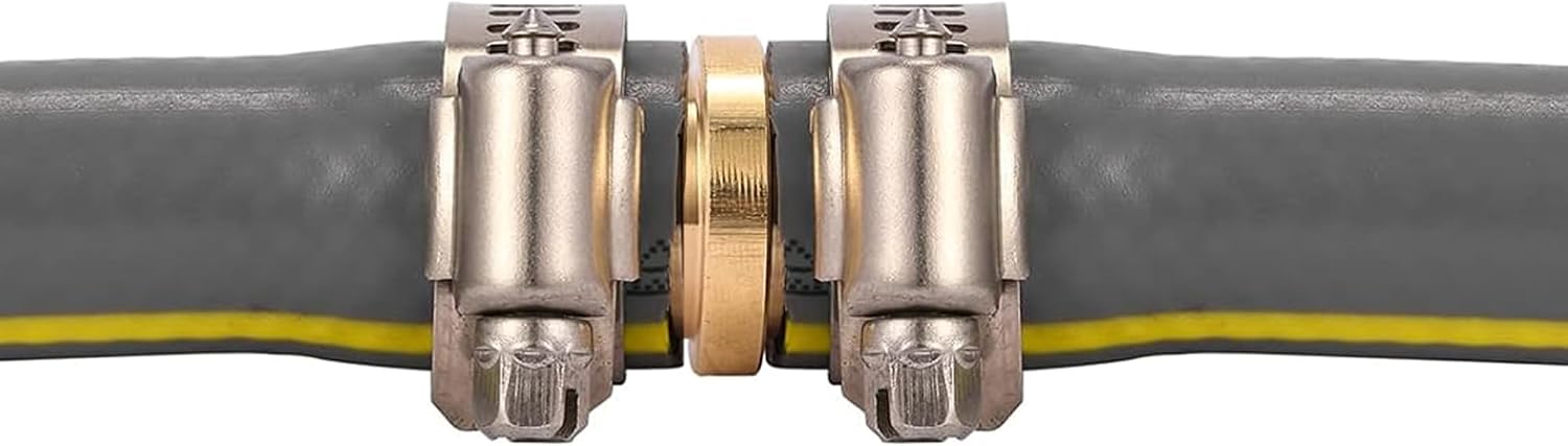 Hourleey 2 Pack Garden Hose Repair Kit, Hose Connector Repair Mender Kit with Stainless Clamp, Fits 3/4"-5/8" Water Hose Repair Fittings