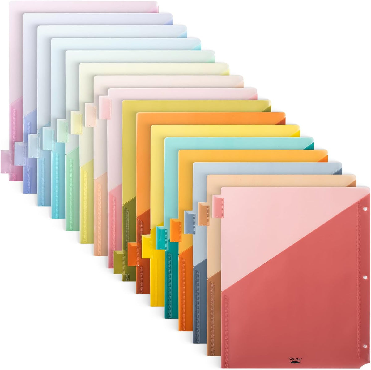 Mr. Pen- Binder Dividers with Pockets and Tabs, 16 Pack