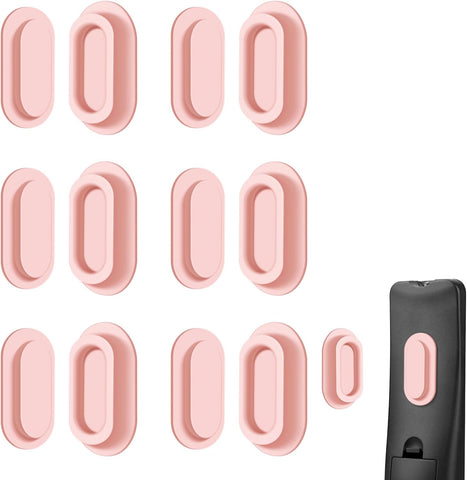6 Pack Magnetic Remote Control Holder, Silicone, Self-Adhesive No-Drill