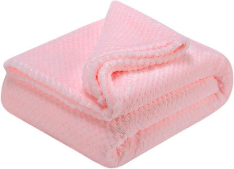 Fuzzy Throw Blanket, Plush Fleece Blankets for Adults, Toddler, Boys and Girls, Warm Soft Blankets and Throws for Bed, Couch, Sofa, Travel and Outdoor, Camping (Twin(60"x80"), XL1-Baby Pink)
