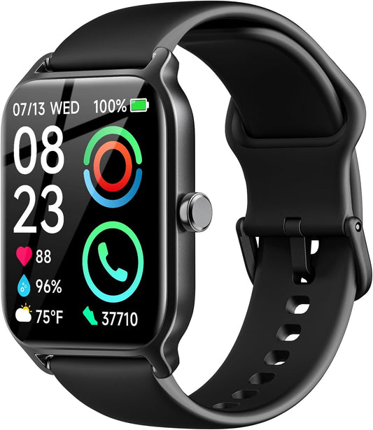 Fitpolo Smart Watch for Men Women Android, Alexa Built-in [1.8" HD Screen] IP68 Waterproof Fitness Watch Bluetooth Call for Android & iPhone with Heart Rate/Sleep/SpO2 Monitor,105+ Sports Trackers