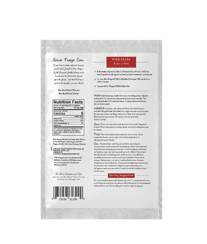 Mrs. Wages Mild Salsa Canning Mix, Mild Spice Flavoring, 12, 4 oz Packets
